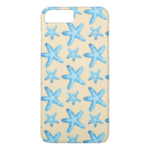 Watercolor Blue Starfish Pattern iPhone 8 Plus/7 Plus Case
