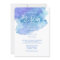 Watercolor Blue Teal Purple Wedding Invitations