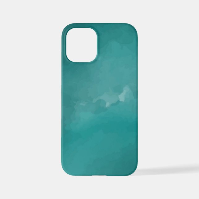 Watercolor-blue-texture iPhone Case (Back)