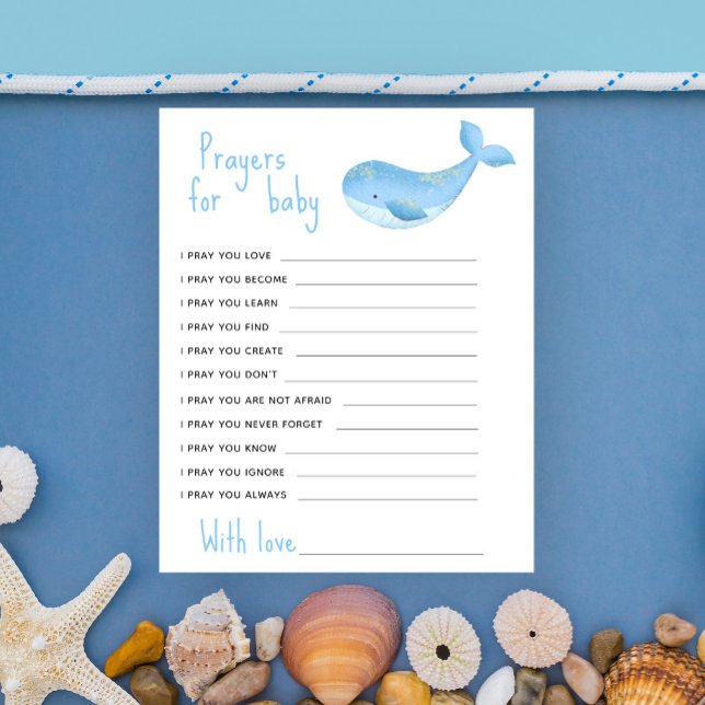 Watercolor blue whale - prayers for baby (Creator Uploaded)