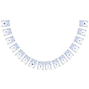 Watercolor blueberry boy berry swee birthday party bunting 