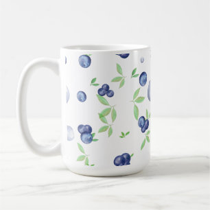 Watercolor Blueberry Coffee Mug