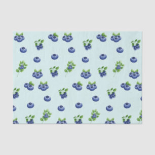 Watercolor Blueberry Fruit Tissue Paper