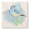 Watercolor Bluebird Garden Bird Art
