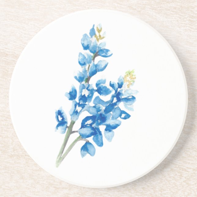 Watercolor Bluebonnet 4 Coaster (Front)