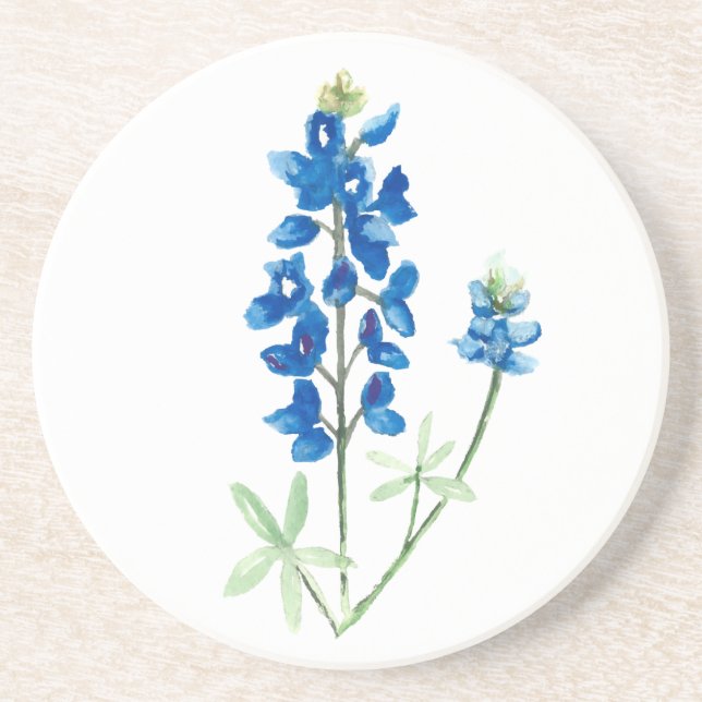 Watercolor Bluebonnet 6 Coaster (Front)