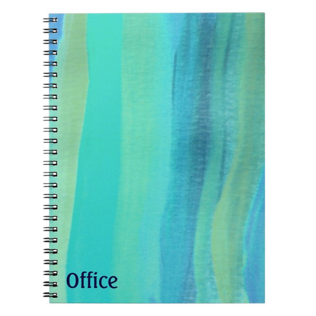 Watercolor Blues Notebook (Front)