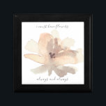 Watercolor Blush Floral Petals Monet Gift Box<br><div class="desc">Beautiful blush watercolor wash design features delicate peony petals,  and the sweet classic poem by Claude Monet: "I Must Have Flowers,  Always,  and Always".  Awesome gift idea for any special occasion.</div>