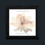 Watercolor Blush Floral Petals Monet Gift Box<br><div class="desc">Beautiful blush watercolor wash design features delicate peony petals,  and the sweet classic poem by Claude Monet: "I Must Have Flowers,  Always,  and Always".  Awesome gift idea for any special occasion.</div>