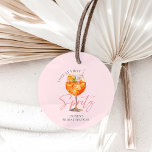 Watercolor Blush Pink Aperol Spritz Bridal Shower Favour Tags<br><div class="desc">Add a touch of elegance and charm to your bridal shower with our Watercolor Blush Pink Aperol Spritz Favour Tags. Each tag features a delicate watercolor design in blush pink, perfectly capturing the romantic and festive spirit of your event. The soft hues and subtle brush strokes create a sophisticated backdrop,...</div>