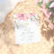 Watercolor Blush Pink Flowers First Holy Communion