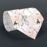 Watercolor Blush Roses Peonies Hydrangeas Neck Tie<br><div class="desc">PixDezines floral watercolor neck tie,  blush pink roses,  peonies and blush Hydrangeas with ash grey foliage.  Most of our designs come with DIY navy blue background colour.

 Copyright © 2011-2021 PixDezines™.</div>