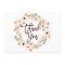 Watercolor Bohemian Floral Wreath Thank You Card
