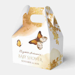 Watercolor Boho Butterfly Baby Shower Favour Box