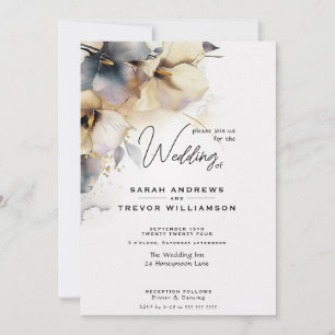 Watercolor Boho Calla Lily Floral Invitation