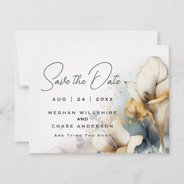 Watercolor Boho Calla Lily Floral  Invitation (Front)