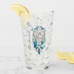 Watercolor Boho Dreamcatcher Glass