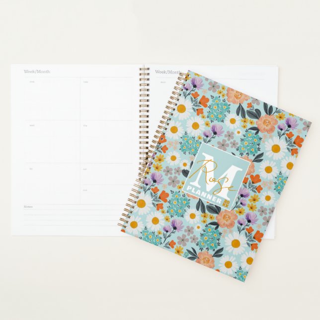 Watercolor Boho Floral Planner (Display)