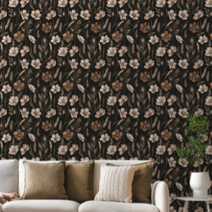 Watercolor Boho Floral  Wallpaper