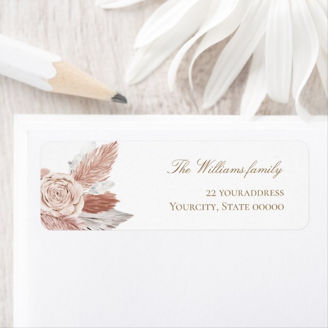 watercolor boho flowers pampas grass (Insitu)