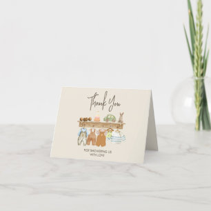 Watercolor  Boho Nursery Baby Shower Thank You 