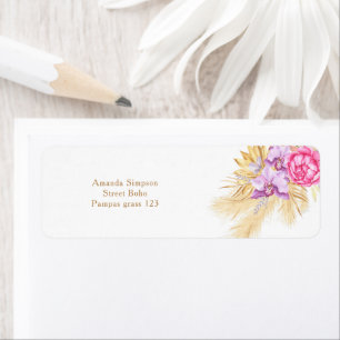 Watercolor boho pampas grass - Baby shower