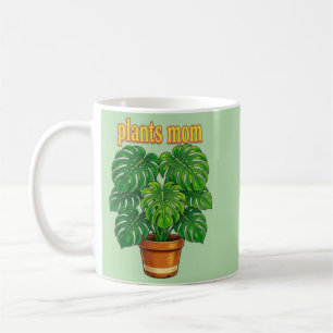 Watercolor Boho Potted Plant Graphic - "Choose Pea Coffee Mug