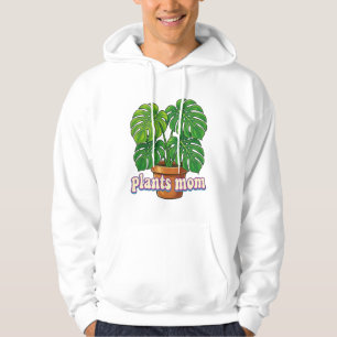 Watercolor Boho Potted Plant Graphic - "Choose Pea Hoodie