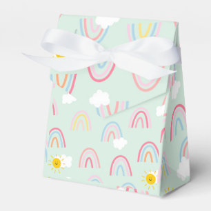 Watercolor Boho Rainbow and Sun  Favour Box