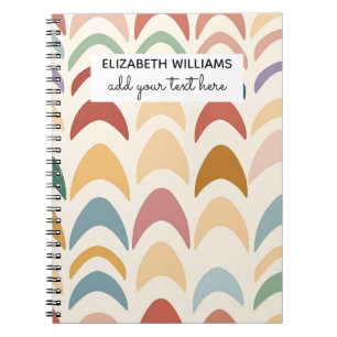 Watercolor Boho Rainbow Notebook