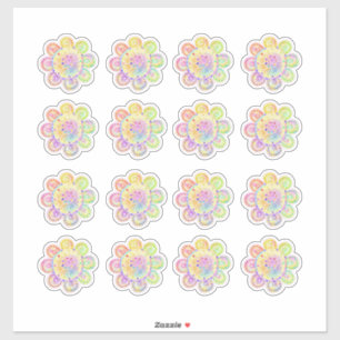 Watercolor Boho Style Sunflowers