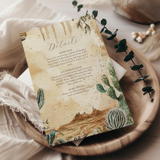 Watercolor Boho Western  Enclosure Card (Creator Uploaded)