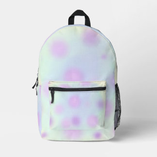 Watercolor Bokeh  Printed Backpack