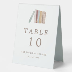 Watercolor Books Theme Wedding