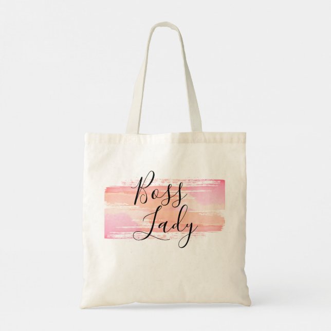 Watercolor Boss Lady Tote (Back)