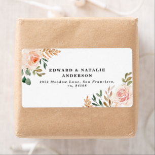 watercolor botanical floral and foliage