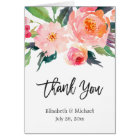 Watercolor Botanical Floral Calligraphy Thank You