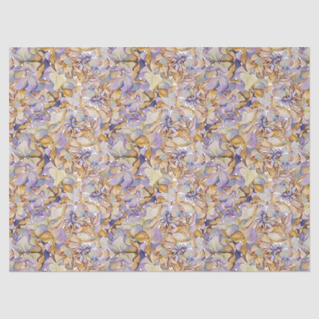Watercolor Botanical Floral Leaf Boho  Tissue Paper (Front)