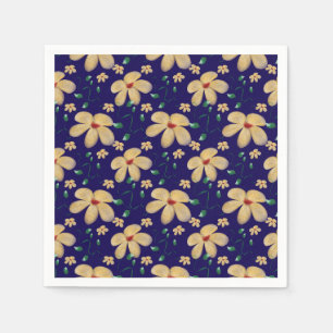 Watercolor Botanical Seamless Pattern Napkin