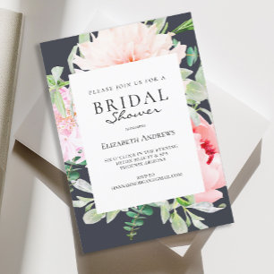 Watercolor Botanical Spring Bridal Shower Invitati Invitation