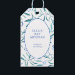 Watercolor Botanical Star of David Bar Bat Mitzvah Gift Tags<br><div class="desc">Perfect gift tag for party favours at a bat mitzvah, bar mitzvah or other Jewish celebration! Hand made watercolor art for you on the front and back side! FULLY CUSTOMIZABLE! Click on “Personalise” above to edit the text. Click "edit using design tool" to adjust the fonts, colours and placements and...</div>
