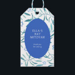 Watercolor Botanical Star of David Bar Bat Mitzvah Gift Tags<br><div class="desc">Perfect gift tag for party favours at a bat mitzvah, bar mitzvah or other Jewish celebration! Hand made watercolor art for you on the front and back side! FULLY CUSTOMIZABLE! Click on “Personalise” above to edit the text. Click "edit using design tool" to adjust the fonts, colours and placements and...</div>