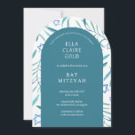 Watercolor Botanical Star of David Bar Bat Mitzvah Invitation<br><div class="desc">Perfect card to announce a bat mitzvah, bar mitzvah or other Jewish celebration! Hand made watercolor art for you on the front and back side! FULLY CUSTOMIZABLE! Click on “Personalise” above to edit the text. Click "edit using design tool" to adjust the fonts, colours and placements and to delete the...</div>