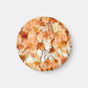 Watercolor Botanicals: Vintage Plant Pattern. Magnet
