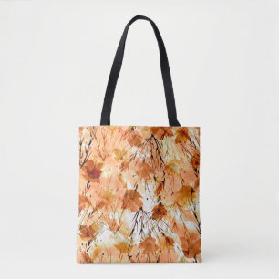 Watercolor Botanicals: Vintage Plant Pattern. Tote Bag
