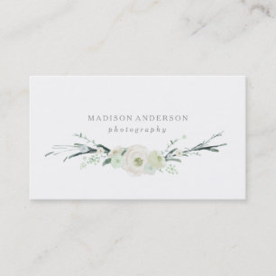 Watercolor Bouquet Business Cards