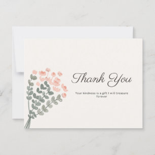 Watercolor Bouquet Floral Thank You Postcards