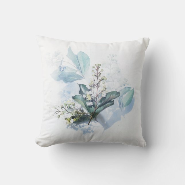 Watercolor Bouquet, Flowers Cushion (Front)