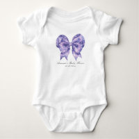 Watercolor Bow Polka Dot Baby Shower