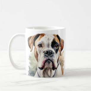 Watercolor Boxer Dog Art Coffee Mug